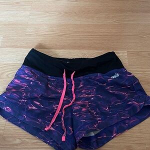 Avia Women's Athletic Shorts in Purple and Black